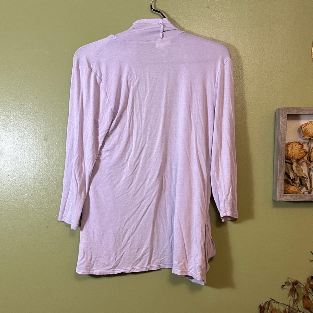 Maurice’s Lavender Women's open front Cardigan small - Picture 4 of 4